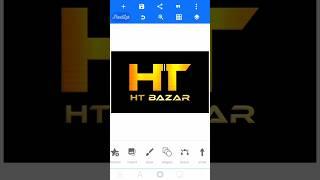 HT Bazar Logo Design in Pixellab #amazing_logo_design #logodesign