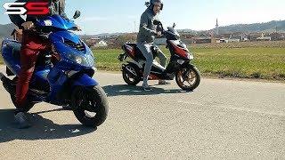 Aprilia SR 50 Ditech vs Peugeot Speedfight 2