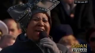 Aretha Franklin sings at President Barack Obamas 2009 Inauguration C-SPAN