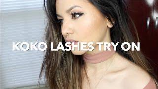 KoKo Lashes Try On