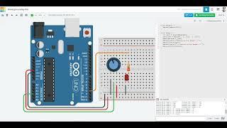 Tinkercad Arduino analog giriş çıkış map komutu kullanımı