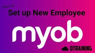 Set up a New employee in MYOB