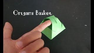 How to make an Origami Basket Super Cool and Easy