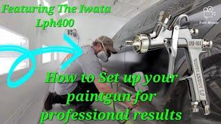 How to Set up your paintgun for professional results. Featured gun iwata lph400