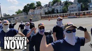 Children of the KKK White Supremacist Patriot Front Marches Through Boston Attacks Black Artist