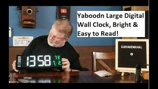 Yaboodn Large Digital Clock with Remote