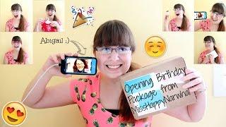 OPENING AWESOME BIRTHDAY PACKAGE FROM MISSHAPPYNARWHAL