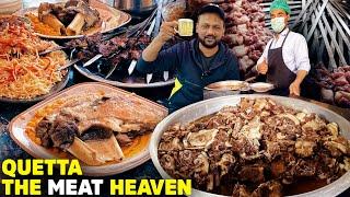 Quetta  Namkeen Mutton Rosh aur Grand Nashta  Pakistani Traditional Street Food of Baluchistan