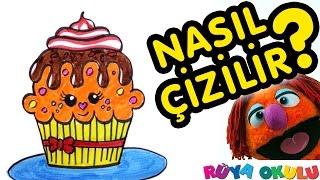 Cupcake Nasıl Çizilir? - Kapkek - Çocuklar İçin Resim Çizme - RÜYA OKULU