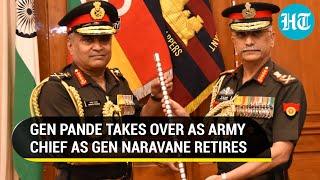 New Army Chief Gen Manoj Pande takes charge His key priorities Guard of Honour for Gen Naravane