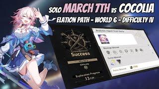 March 7th solo every Sim Uni - World 6 Difficulty IV Cocolia - Elation Path - Honkai Star Rail