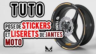 TUTO - COMMENT POSER SES STICKERS ET LISERETS DE JANTES MOTO M-Stickers