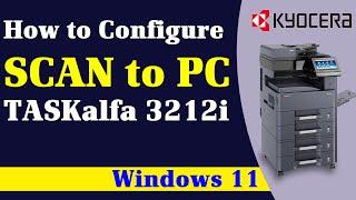 How to configure scan to pc on Kyocera TASKalfa 3212i  scan to SMB  2553ci  4012i Scan to folder
