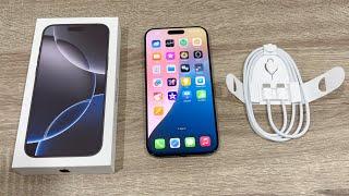 iPhone 16 Pro Max Unboxing Black Titanium