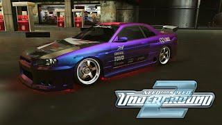 NFS Underground 2 Skyline R34 Signal Auto style build