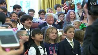 Trump Meets Children of Press Corps on Take Our Daughters and Sons to Work Day