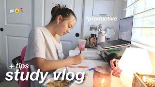 ULTIMATE GUIDE FOR STUDYING vlog + tips 🩵