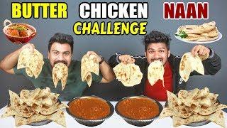 EPIC BUTTER CHICKEN & NAAN EATING CHALLENGE  SPICY CHICKEN CHALLENGE  Food Challenge IndiaEp-91