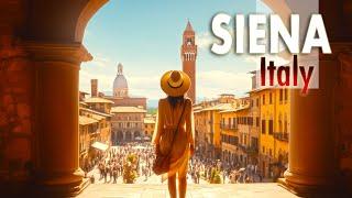 Walking tour 4k HDR - Tuscany Italy - Siena Quality for Big TV Pro Sound & Сaptions