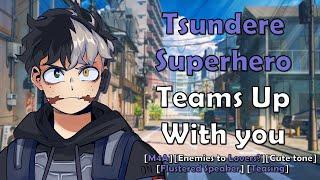 Cute Tsundere Superhero Ignores His Feelings For You  ASMR Roleplay Enemies to Lovers?