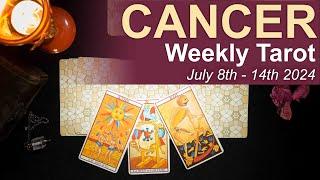 CANCER WEEKLY TAROT READING A BIG CHANGE FOR THE BETTER July 8th to 14th 2024 #weeklyreading