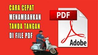 Cara Cepat Menambahkan tanda tangan di file PDF