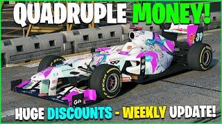 QUADRUPLE & TRIPLE MONEY SO MANY DISCOUNTS & LIMITED TIME CONTENT - GTA ONLINE WEEKLY UPDATE