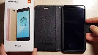 Xiaomi Mi A1 - Tempered Screen Protector & Flip Case