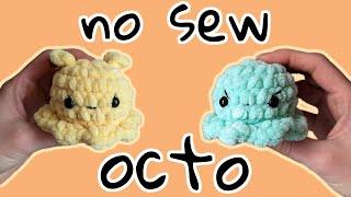 Easy No-Sew Octopus Amigurumi Crochet For Beginners almost no-sew dumbo octo plushie keychain