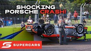 Porsche flips in INSANE Townsville crash - nti Townsville 500  2024 Repco Supercars Championship