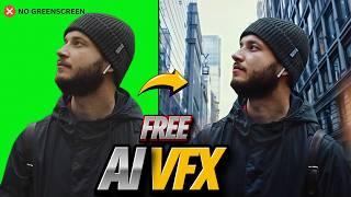 Ai VFX Technique  Put Yourself Into Any Scene   No Green Screen Needed