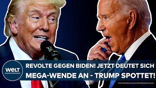 USA Revolte gegen Joe Biden Jetzt deutet sich Mega-Wende an - Kampfmodus Donald Trump spottet