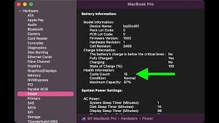 How to Check Your MacBook Battery Cycles in MAC OS Ventura 2023