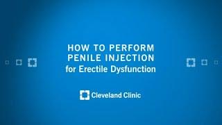 How To Perform Penile Injection for Erectile Dysfunction Graphic