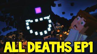 Minecraft Story Mode - ALL DEATH SCENES - Episode 1