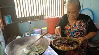 Masak santan ikan mujair + daun singkil