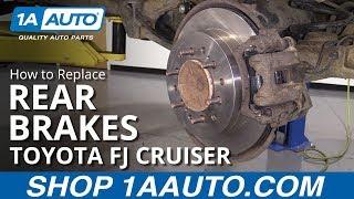 How to Replace Rear Brakes 07-09 Toyota FJ Cruiser