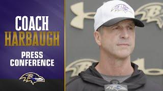 John Harbaugh With Updates on Marlon Humphrey and Patrick Mekari  Baltimore Ravens