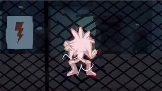 Total Drama World Tour Sonic Version Tyler Silver gets electrocuted in the electric danger fence