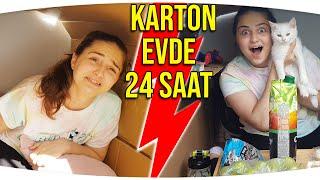 24 Saat Minicik Karton Evde Yaşamak