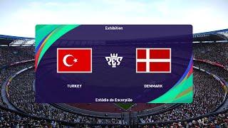 Türkiye U19 vs Denmark U19 22072024 UEFA U19 EURO 2024 PES 2021