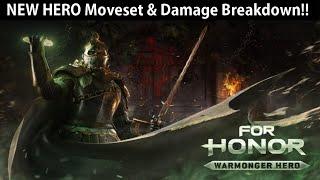 For Honor - New Hero Warmonger Moveset & Damage Breakdown