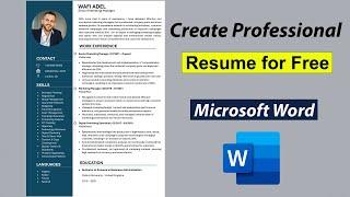 How to Make Resume in MS Word  Professional CV Format for Job