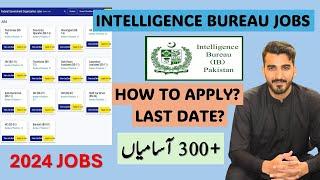 Intelligence Bureau IB jobs 2024 Online apply  How to apply for IB jobs 2024   IB recruitment 2024