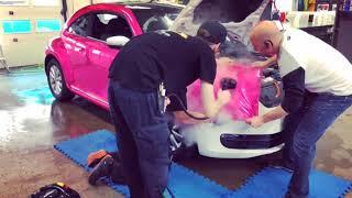 HEXIS - Super chrome pink gloss - WRAP installation - VW - New Beetle - T2DESIGN.CA