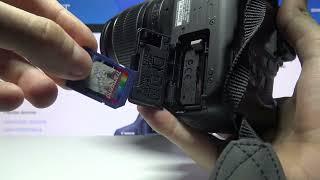 How to Insert SD Card in Canon EOS Rebel DSLR Camera - How to Mount SD Card in Canon EOS Rebel T6