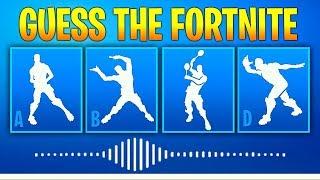 Guess The Fortnite Dance Name By The Sound - Music #2 - Fortnite challenge