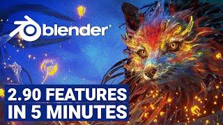 Blender 2.90 New Features in LESS than 5 minutes