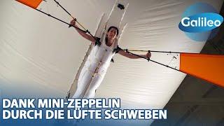 Frei wie ein Vogel Galileo- Reporterin Sarah hebt in Frankreich mit einem Mini-Zeppelin ab