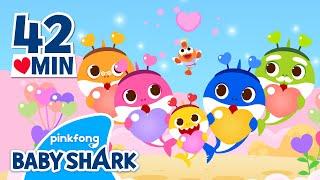 Valentines Day Baby Shark Package  Valentines Day  +Compilation  Baby Shark Official